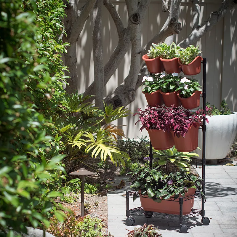 Metal Mobile Green Wall Planters Single Frame